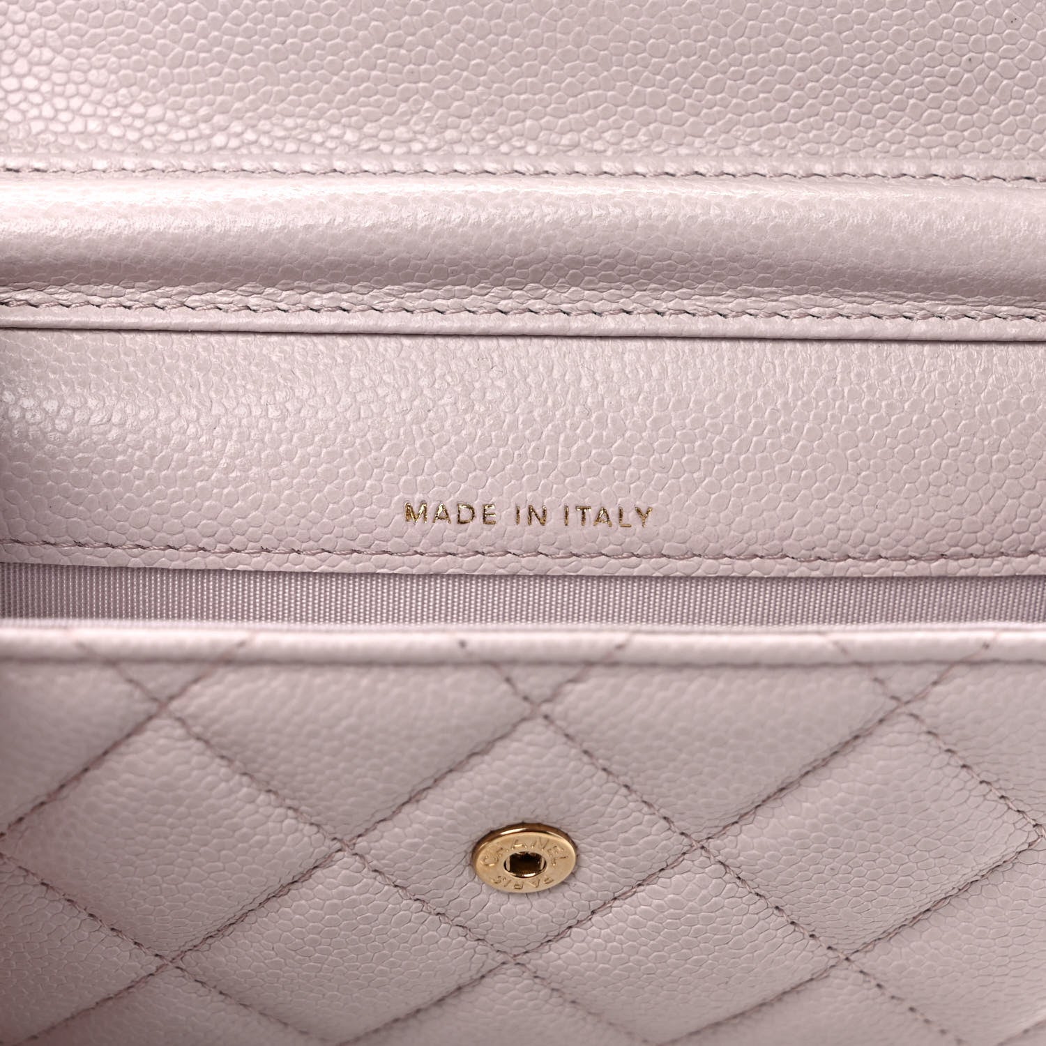 Chanel Caviar Quilted Miss Coco Clutch With Chain Light Purple 7 of 10