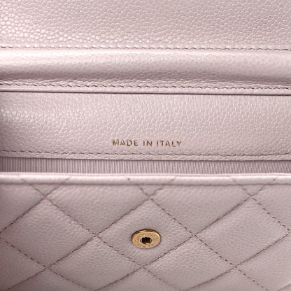 Chanel Caviar Quilted Miss Coco Clutch With Chain Light Purple 7 of 10