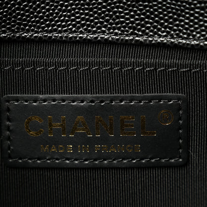 Chanel Caviar Quilted Medium Boy Flap Black 6 of 10