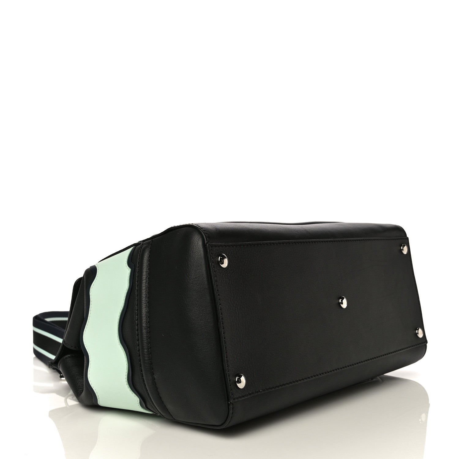 Versace Calfskin Large Palazzo Empire Bag Black Multicolor 4 of 14