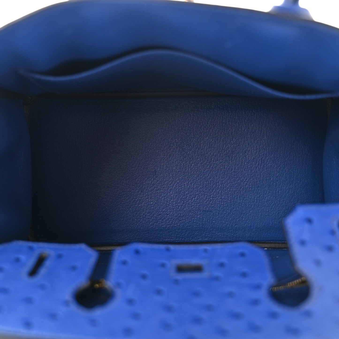 Ostrich Birkin 30 Bleu Saphir