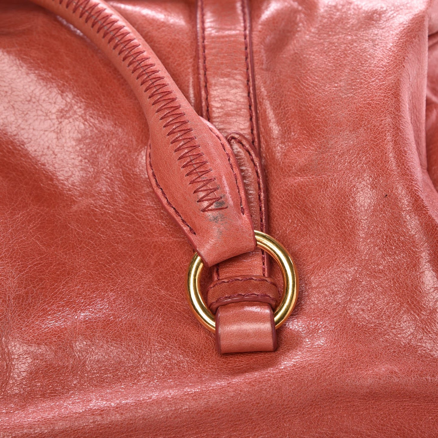 Vitello Lux Medium Bow Bag Rosa