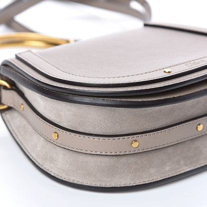 Chloe Calfskin Suede Small Nile Bracelet Bag Motty Grey 7 of 10