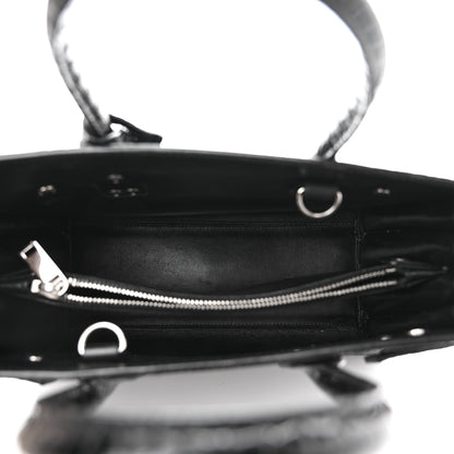 Saint Laurent Calfskin Crocodile Embossed Baby Sac De Jour Black 5 of 14