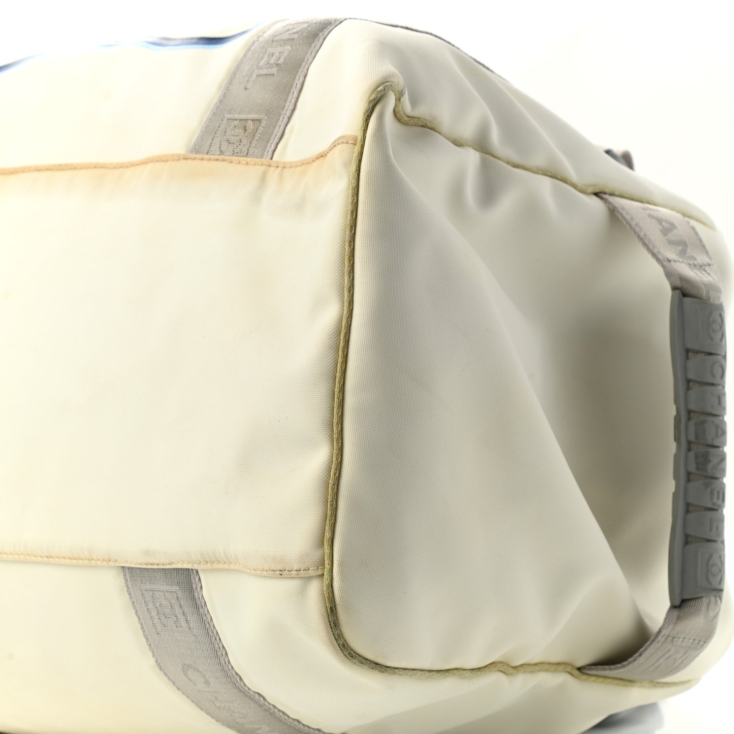 Nylon Mesh Camellia Duffle White Multicolor