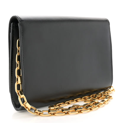 Louis Vuitton Calfskin Chain Louise GM Black 3 of 10