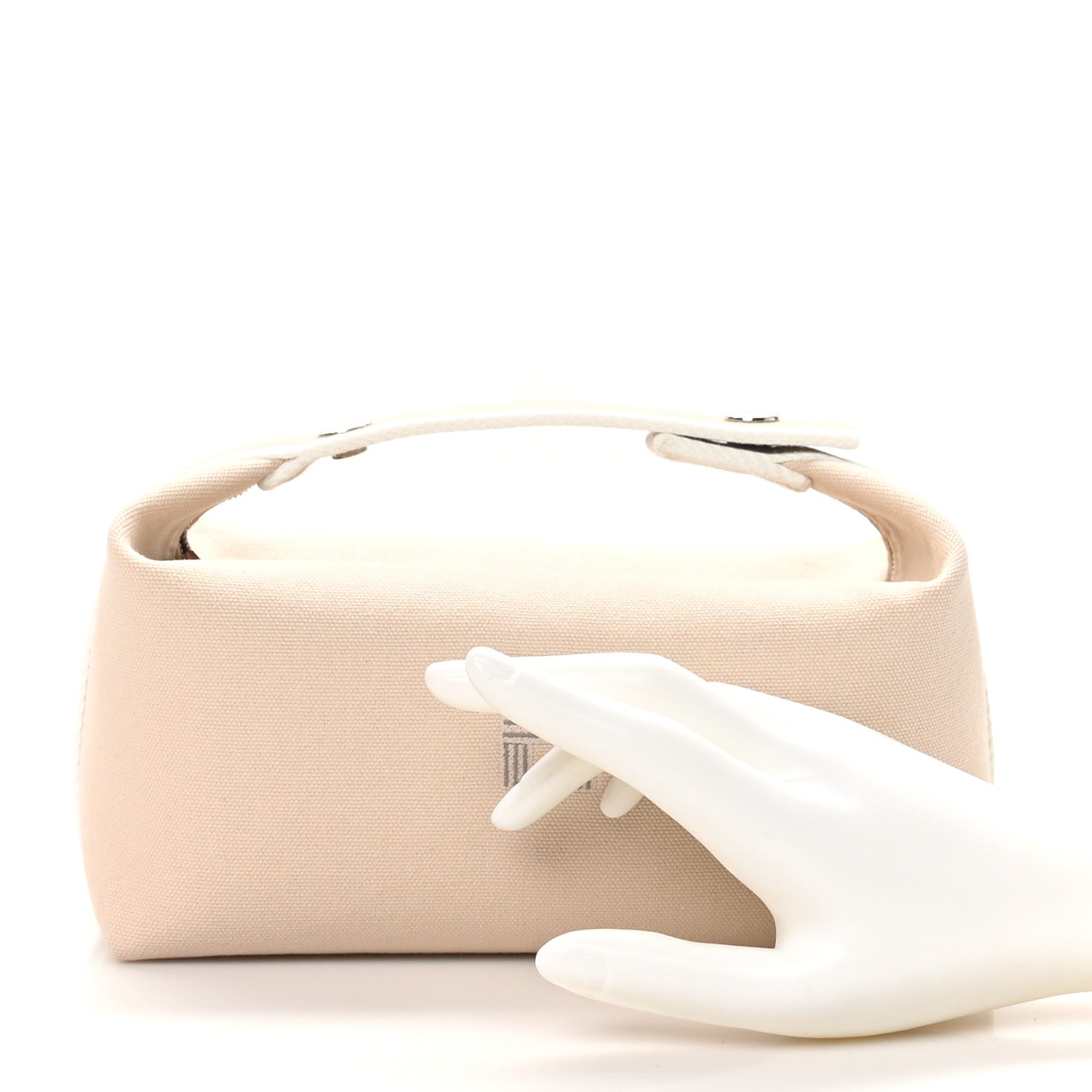 Hermes Canvas Small Bride-A-Brac Pouch Natural 2 of 8