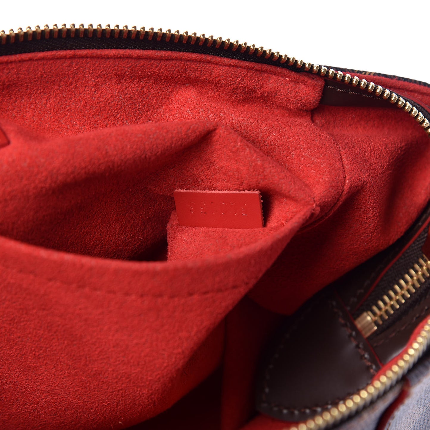 Damier Ebene Caissa Tote PM Cherry