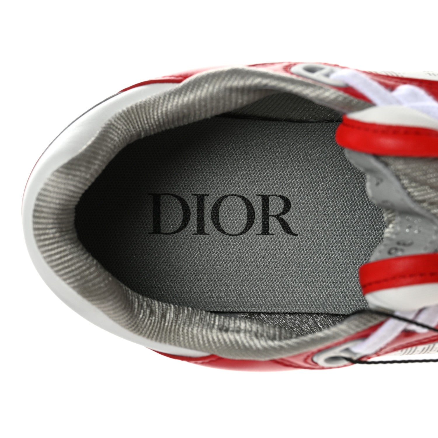Christian Dior X ERL Smooth Calfskin Oblique Mens B27 Low Top Sneakers 38 Red 8 of 11