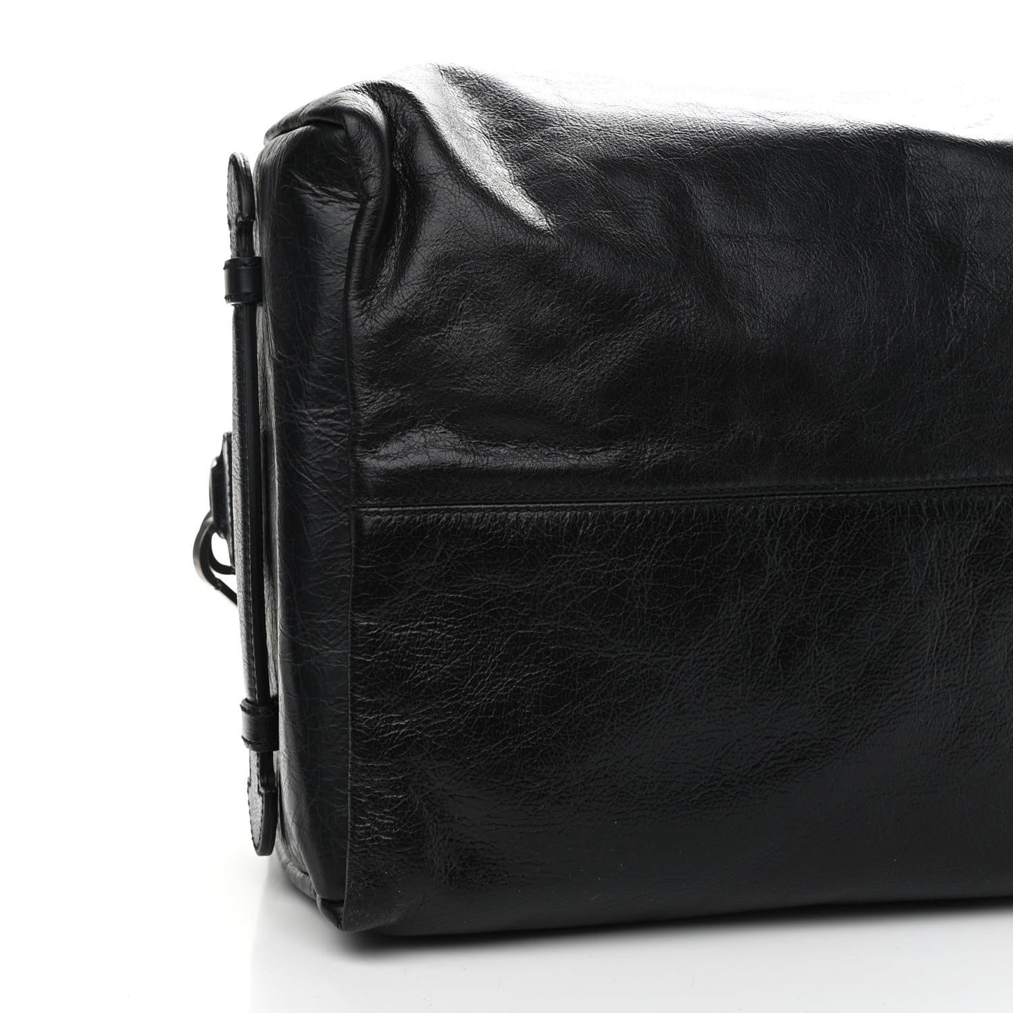 Fluffy Calfskin Morpheus Convertible Backpack Black
