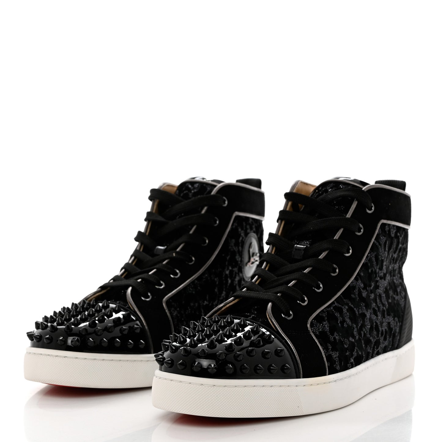 Velvet Lou Spikes Orlato Sneakers 46 Black Dark Gunmetal