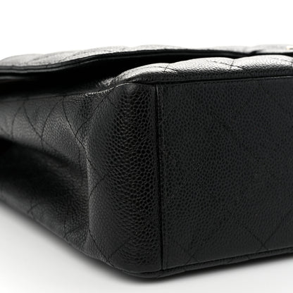 Chanel Caviar Quilted Maxi Double Flap Black 9 of 11