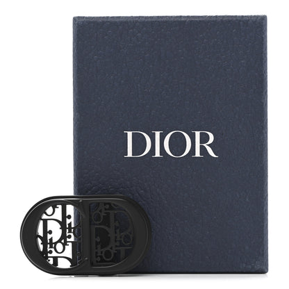 Christian Dior Metal CD Oblique 35mm Belt Buckle Black 4 of 4