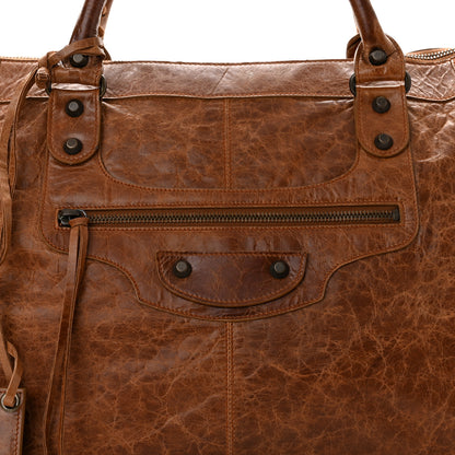 Balenciaga Chevre Classic Hardware Work Caramel 8 of 10