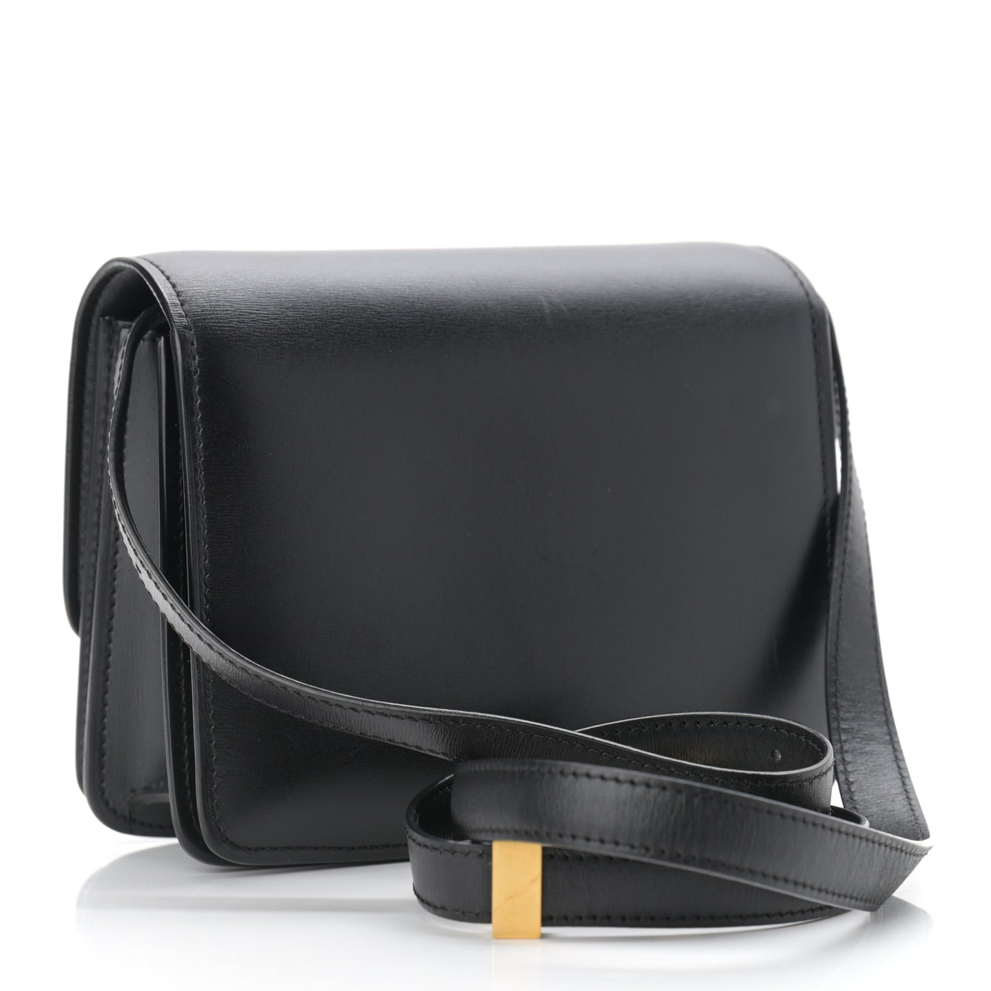 Box Calfskin Small Classic Box Flap Bag Black