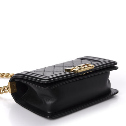 Chanel Lambskin Quilted Small Boy Flap Black 4 of 11