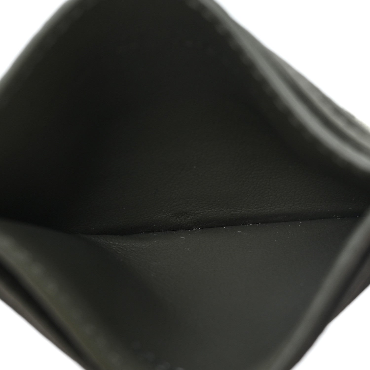 Christian Dior Oblique Grained Calfskin Marquetry Saddle Card Holder Green 5 of 7