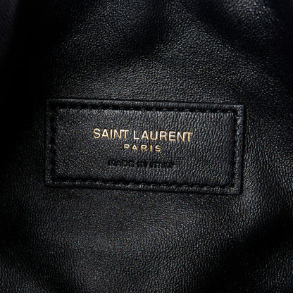 Saint Laurent Lambskin Quilted Gaby Zipped Pouch Black 6 of 10