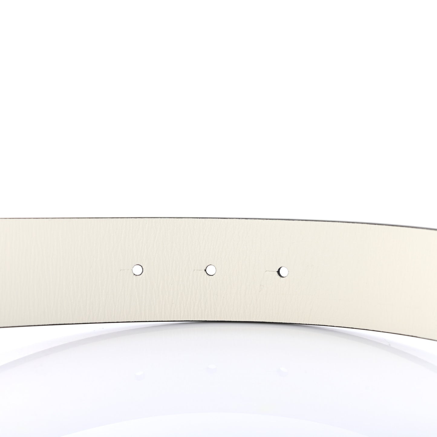 Patent Calfskin CC Reversible Belt 105 Black White