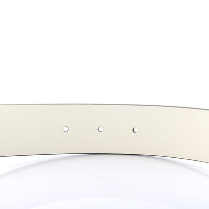 Chanel Patent Calfskin CC Reversible Belt 105 Black White 4 of 5