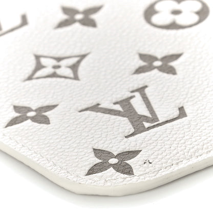 Louis Vuitton Empreinte Monogram Spring In The City Neverfull Pochette MM Kaki Beige Cream 9 of 10