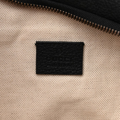 Gucci Grained Calfskin Logo Belt Bag Black 6 of 10