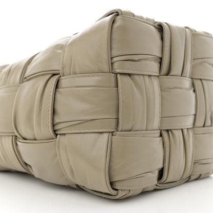 Bottega Veneta Calfskin Intrecciato Foulard Bucket Bag Taupe 8 of 9
