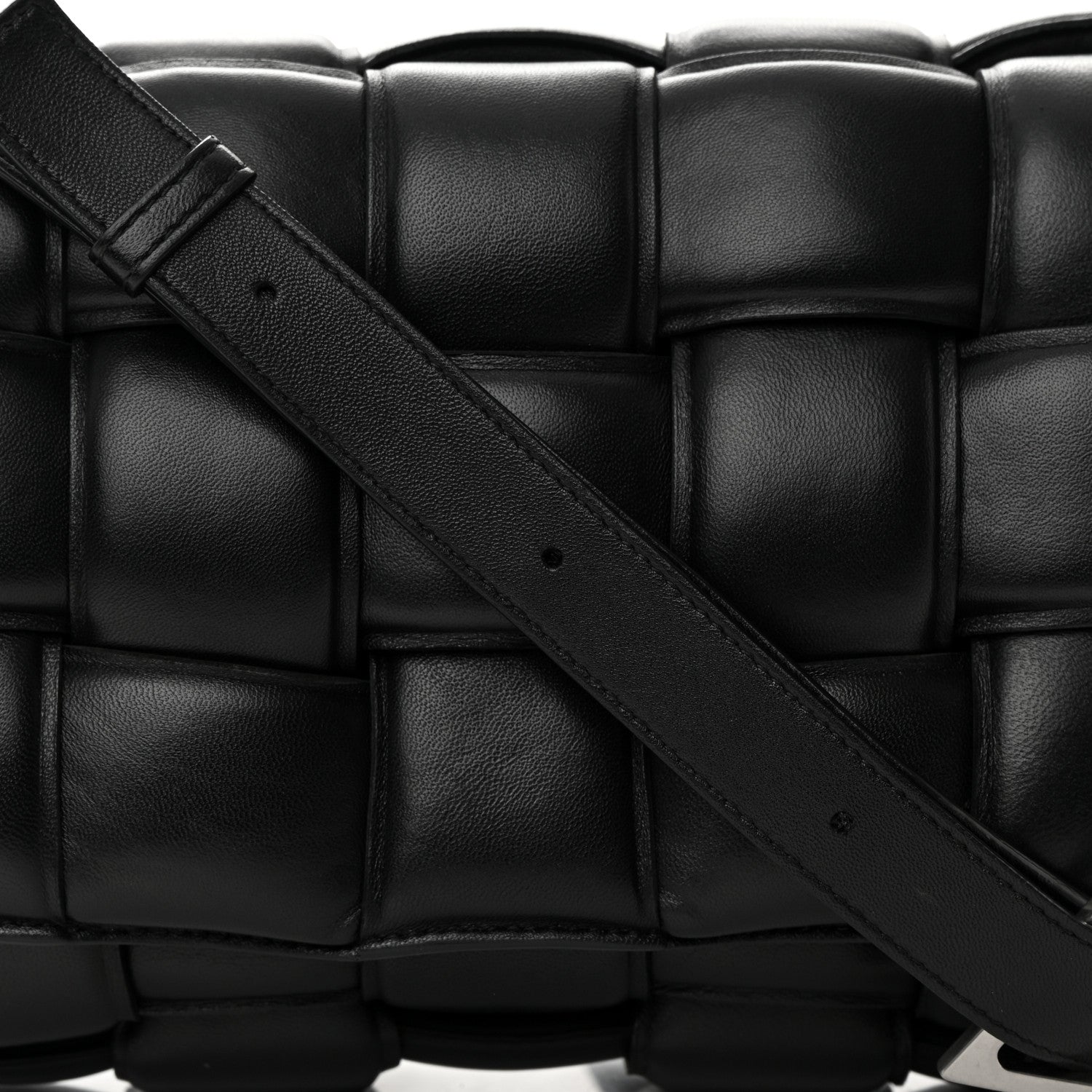 Bottega Veneta Nappa Maxi Intreccio Padded Cassette Crossbody Bag Black 8 of 20