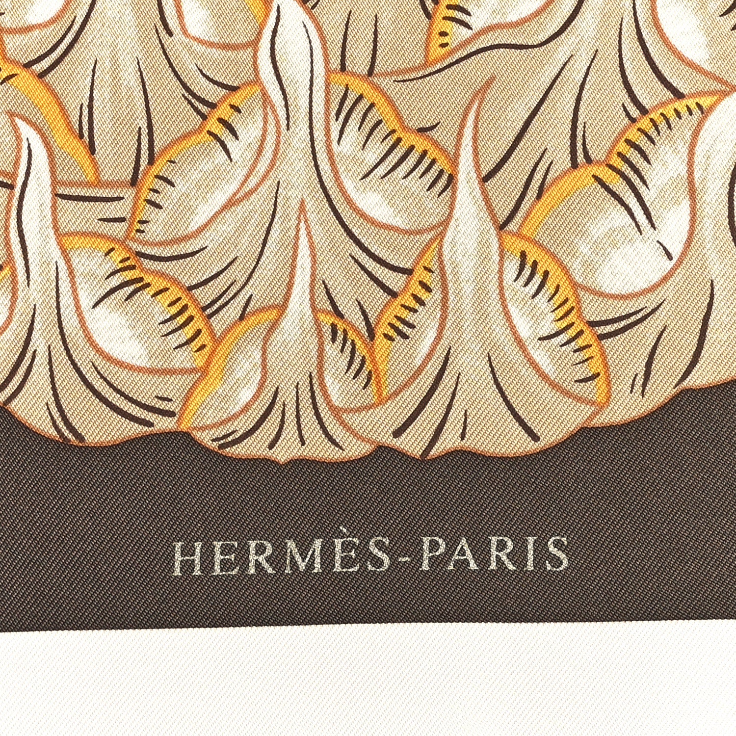 Hermes Silk Index Bromeliaceae Scarf 90 Ebene Bleu Miel 1810777