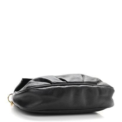 Fendi Vitello Flamingo Fendista Pouchette Crossbody Black 4 of 12
