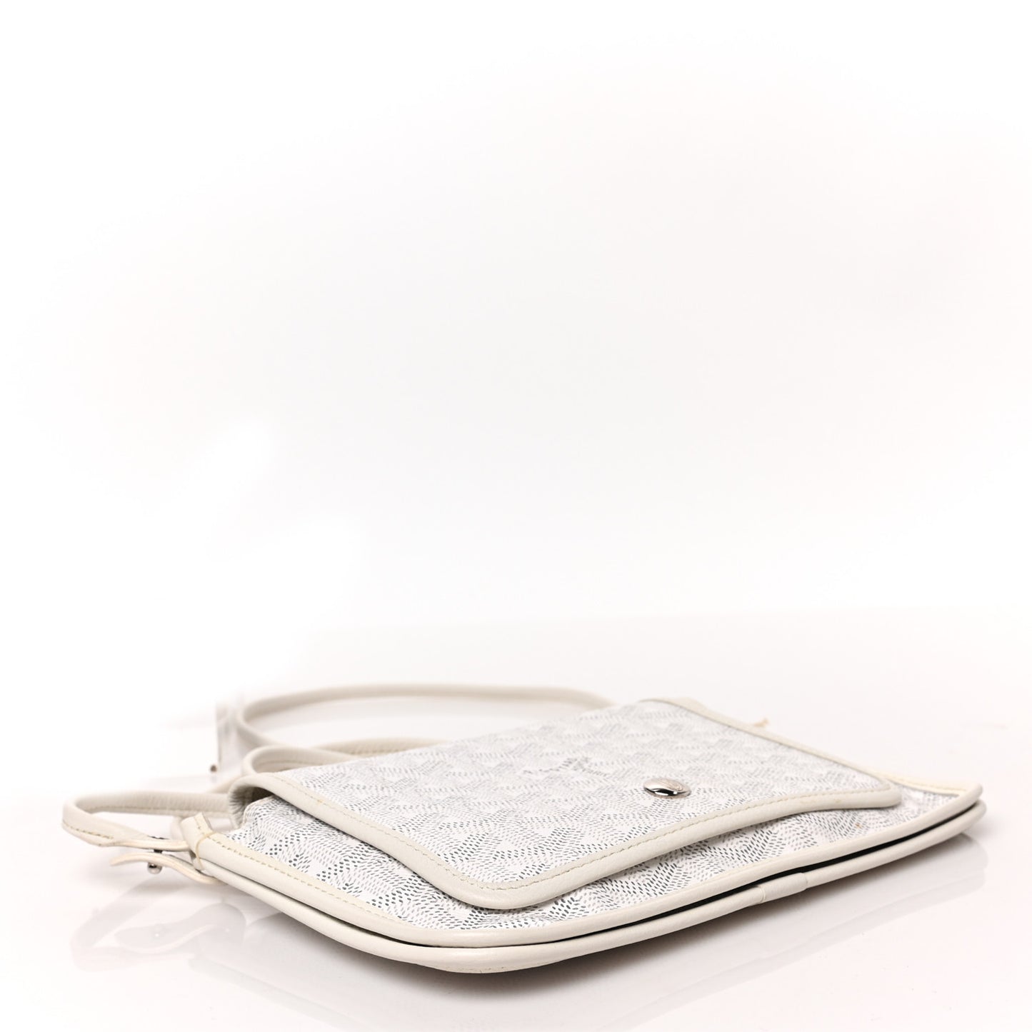 Goyardine Plumet Wallet Clutch White
