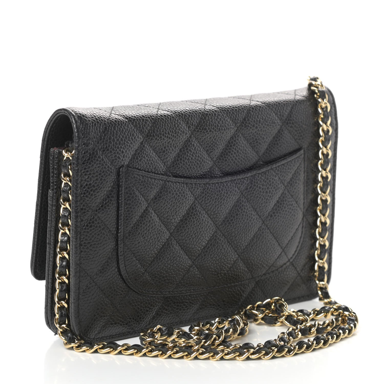 Chanel Caviar Quilted Wallet On Chain WOC Black 3 of 11
