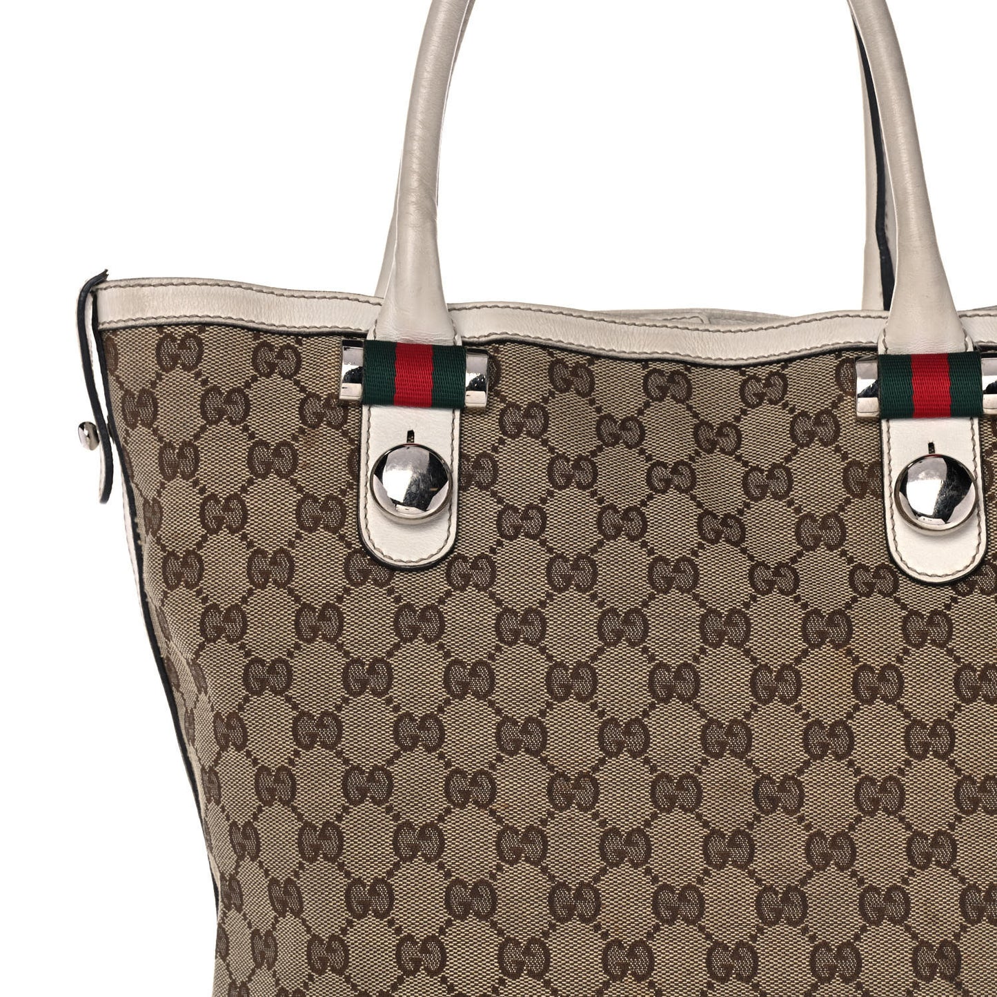 GG Monogram Medium Match Ball Tote Off White