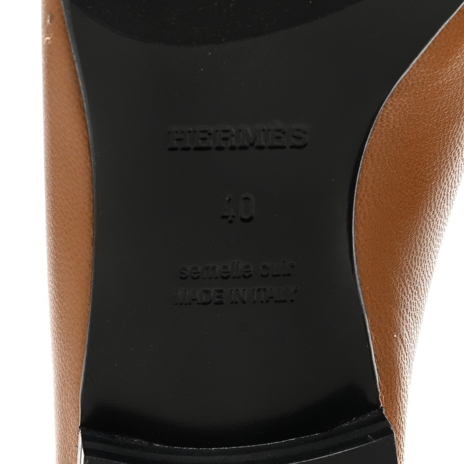 Hermes Goatskin Womens Royal Loafers 40 6 of 9