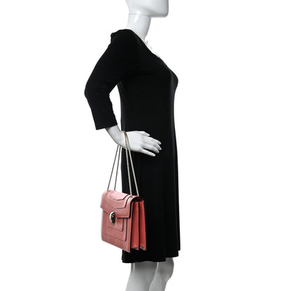 Bulgari Calfskin Serpenti Forever Shoulder Bag Coral 2 of 11