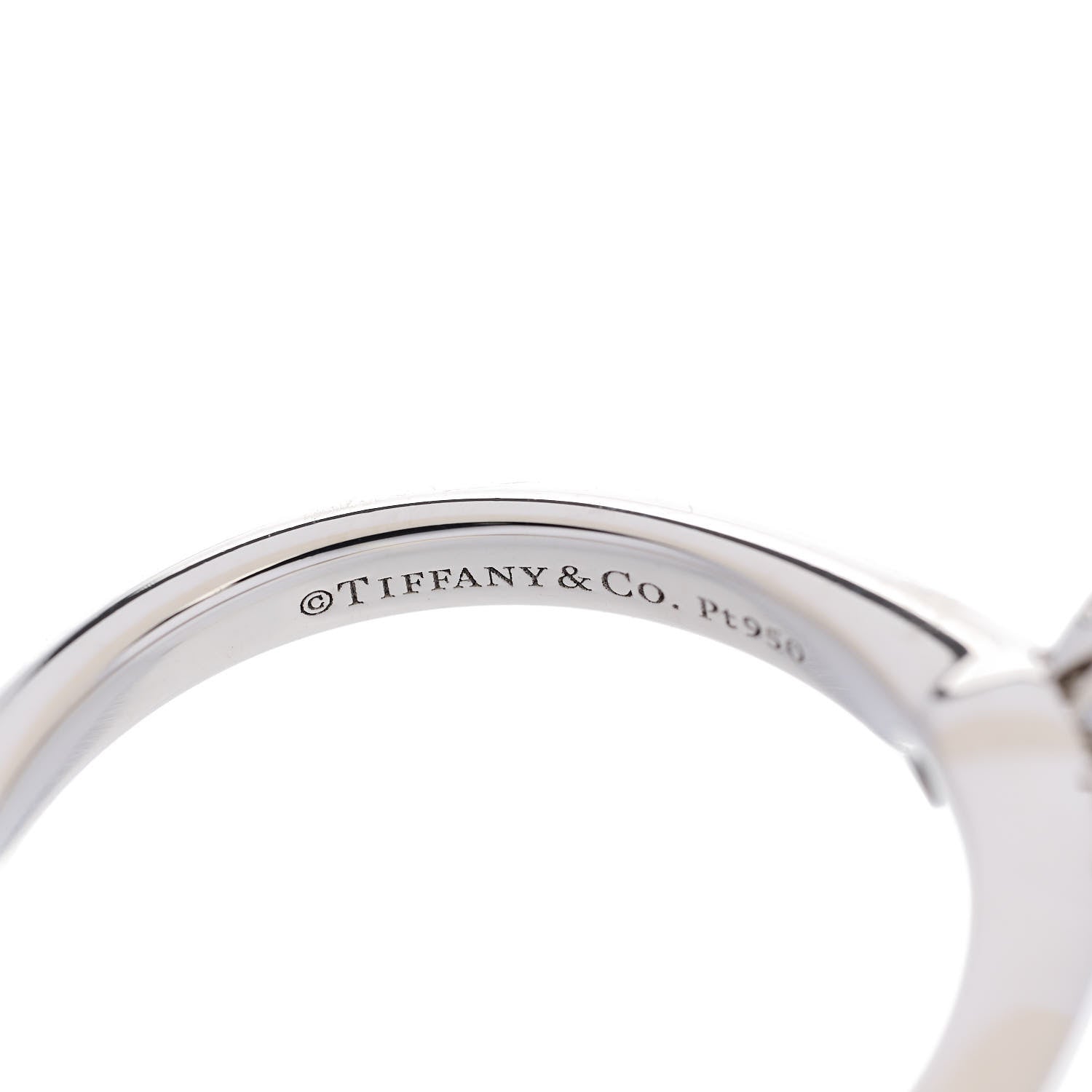 Tiffany Platinum Diamond .55ct Solitaire Engagement Ring 51 5.75 5 of 8