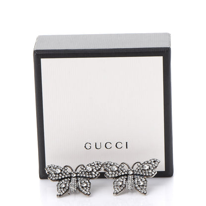 Gucci Crystal Butterfly Stud Earrings 6 of 6