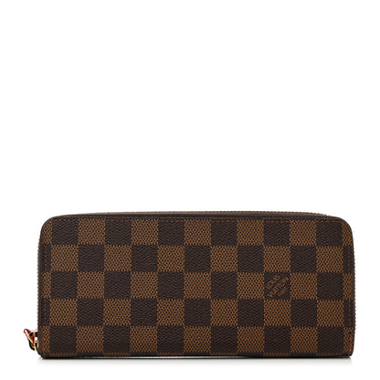 Louis Vuitton Damier Ebene Clemence Wallet Cherry 1 of 6
