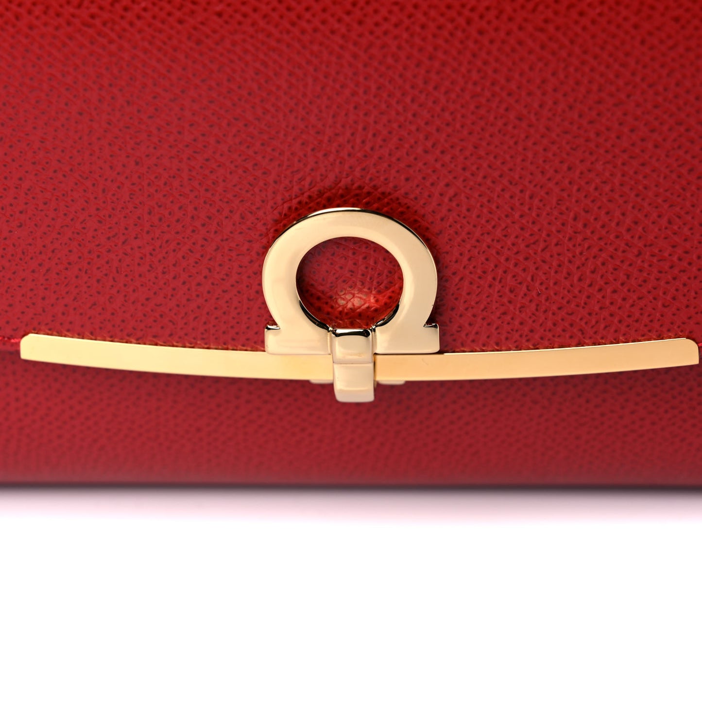 Hammered Calfskin Mini Gancini Icona Bag Lipstick