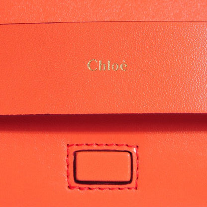 Chloe Lambskin Medium Elle Chain Clutch Coral Pop 8 of 16