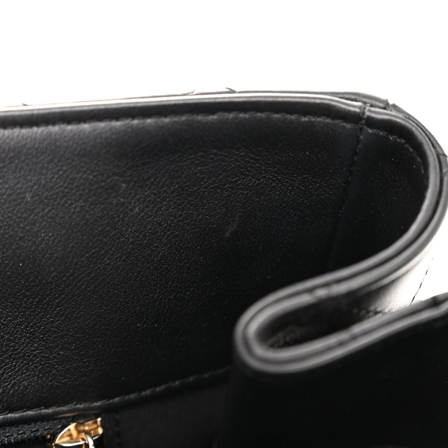 Calfskin Quilted Large Classic Shopping Tote Black