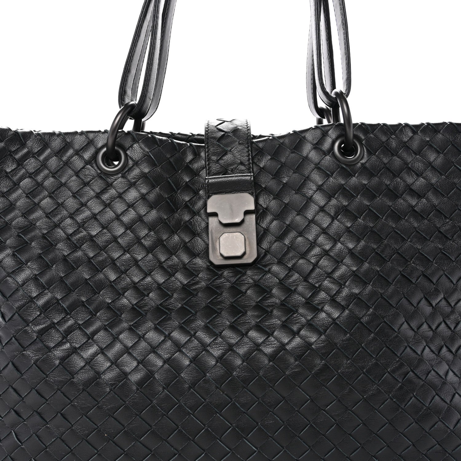 Bottega Veneta Nappa Intrecciato Medium Roma Tote Black 8 of 14