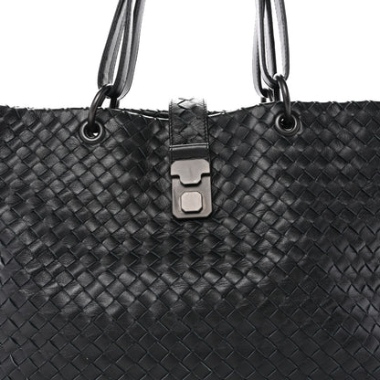 Bottega Veneta Nappa Intrecciato Medium Roma Tote Black 8 of 14