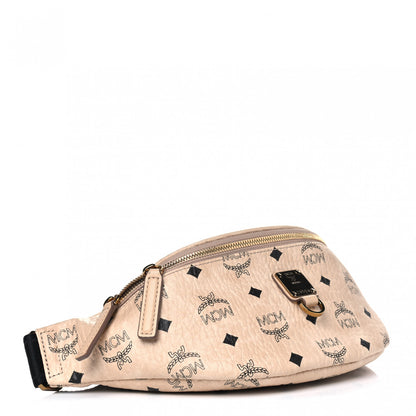 MCM Visetos Stark Belt Bag Beige 3 of 4