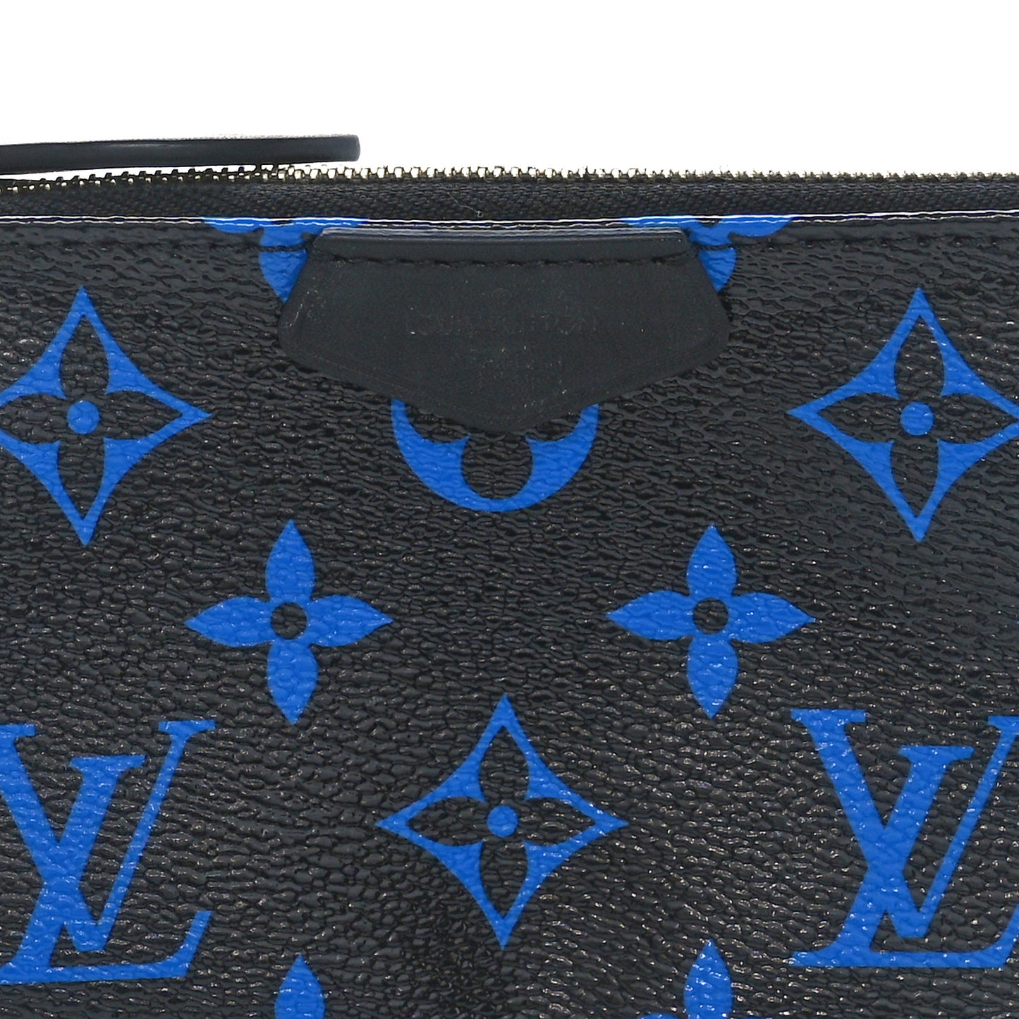 Colored Monogram Mini Pochette Accessories Blue Black