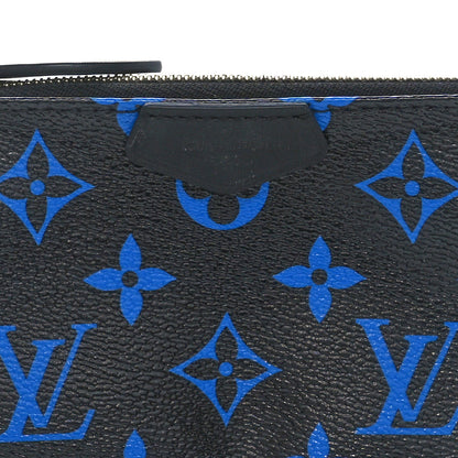 Louis Vuitton Colored Monogram Mini Pochette Accessories Blue Black 9 of 10