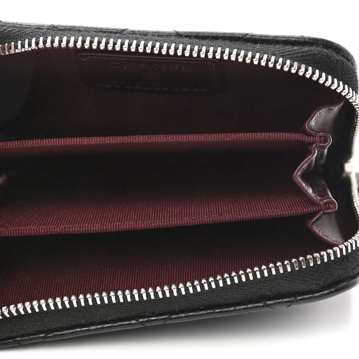 Chanel Caviar Quilted Zip Coin Purse Black 5 of 8