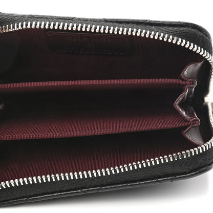 Chanel Caviar Quilted Zip Coin Purse Black 5 of 8