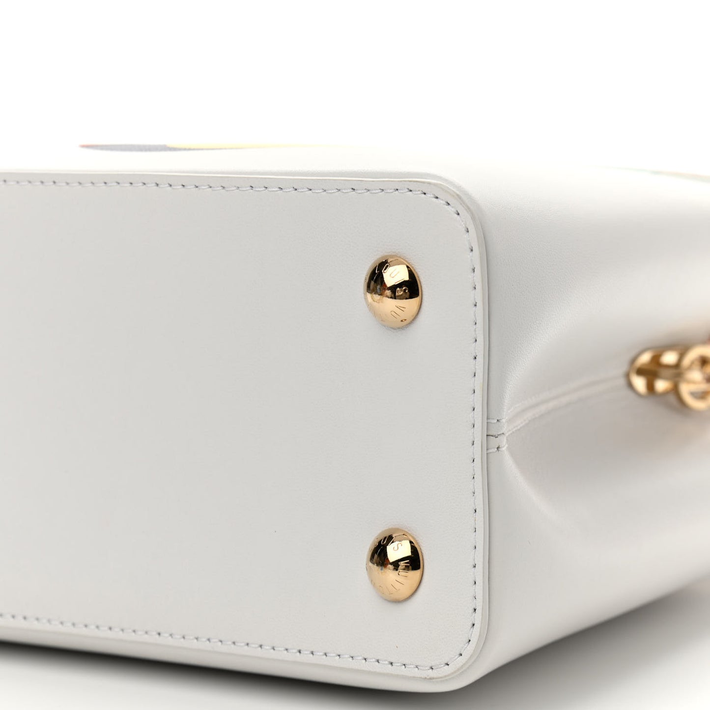 Lambskin Beatriz Milhazes Artycapucines PM White Multicolor