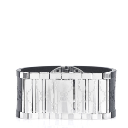 Gucci Stainless Steel Rubber 33mm Twirl Quartz Watch Black 3 of 5